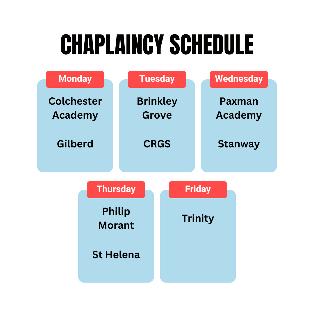 chaplaincy schedule